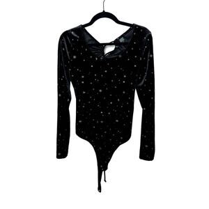 Wild Fable Large Open Back‎ Long Sleeve Bodysuit